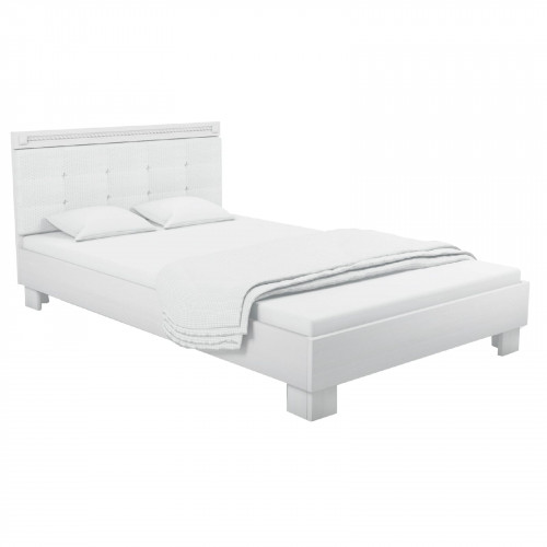 Азалия  №1200М  NEW (Кровать 1200)  (бодега белый/белый пунто)