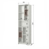 Зефир № 5.4 (Стеллаж 600,ФУР.)  (дуб эльза/ мокко)