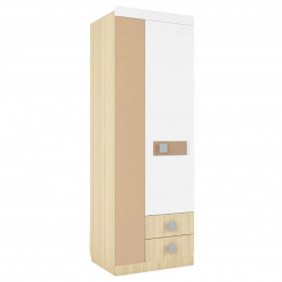 Стиль № 2 (Шкаф 2-х створ. 700,ФУР.) (туя светлая/лайм)