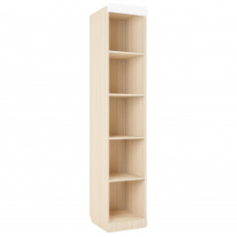 Стиль № 5.1 (Пенал ЛЕВЫЙ 400,ФУР.) (туя светлая/кофе с молоком)