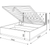 Тиффани (спальня) М25 Кровать 1,6 с ПМ