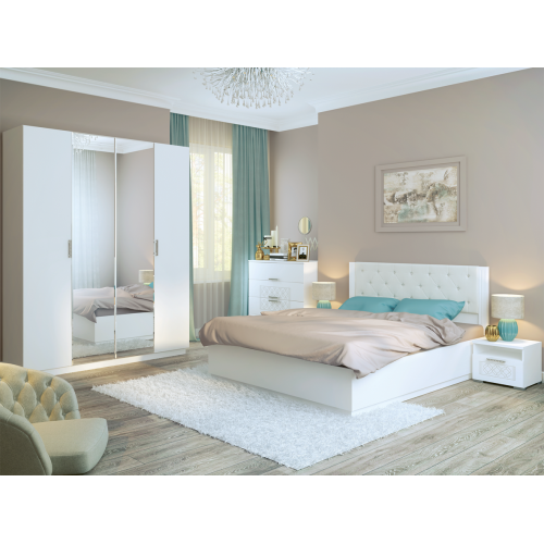 Тиффани (спальня) М25 Кровать 1,6 с ПМ