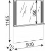 Тиффани (спальня) М37 Зеркало для М36