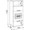Тиффани (гостиная) М10 Комод малый