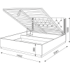 Тиффани (спальня) М26 Кровать 1,4 с ПМ
